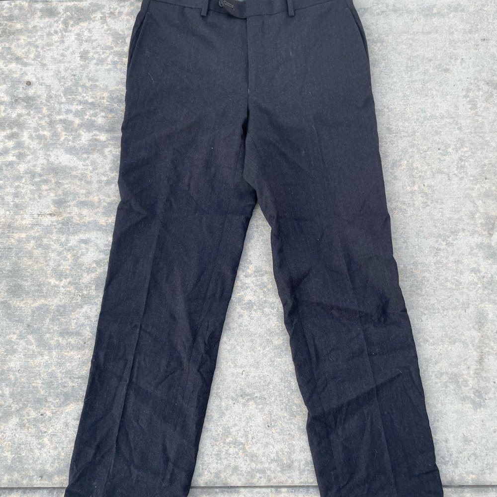 Ralph Lauren Men's Classic Black Dress Pants 100% Wool size P 30W/30L